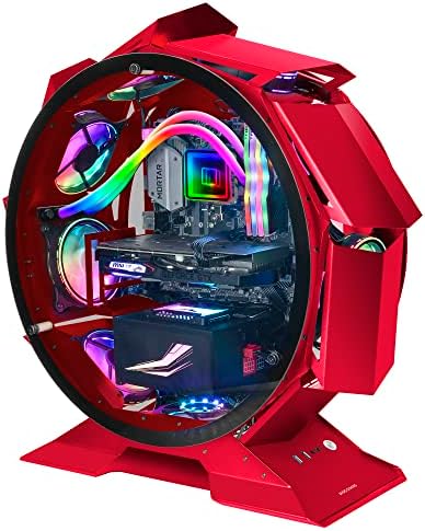 MARSGAMING MCMESHW White Gaming PC Case Micro ATX Total Mesh Design 3x Fans FRGB