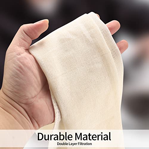 Miniatura 6 de 4 Piezas Telas Filtrantes Reutilizable, Paños De Muselina Para Cocinar, 50 X 50 Cm Tela Para Queso De Algodón, Filtro De Algodón Para Colar Leche De Almendras, Zumos, Batidos De Frutas