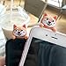 iPhone 6s Plus 3D Animal Cell Phone TPU Case Cute Welsh Corgi Peeking on Top Slim Flexible Crystal Silicone Protective TPU Skin Case Cover for iPhone 6 Plus (iPhone 6s Plus/6 Plus, Corgi Black)