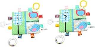 Amosfun 2 Peças Livros De Pano De Transporte Livro De Educação Infantil Brinquedo Calmante Brinquedos Educativos Aprendizagem Brinquedo Livro De Pano Enrugado Brinquedos Infantis Livro De