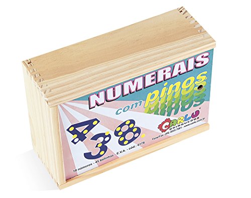 Numerais com Pinos EVA Carlu Brinquedos