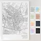 Mapdify Utrecht personalisiertes Stadtposter, dein 