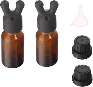 Scent bottle sniffing cap, leak-proof essential oil inhaler cap, double/single sole essential oil inhaler, mini perfume inhaler dispenser bottle