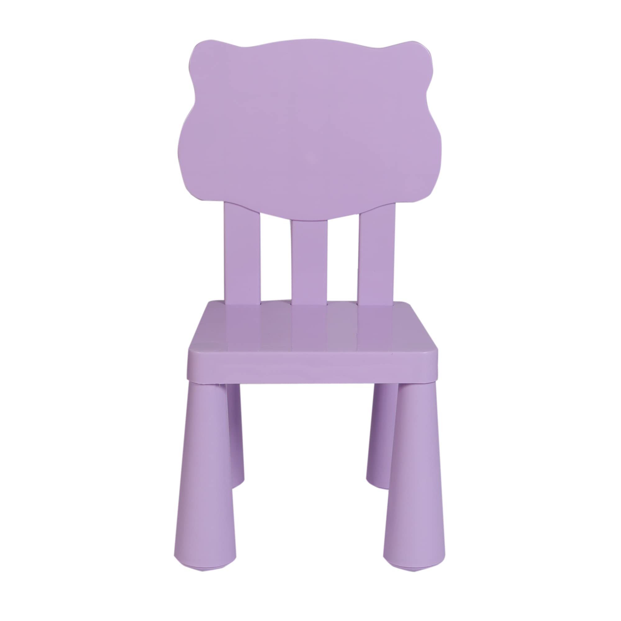 The Tickle Toe Foldable Study Chair for Kids|Strong & Durable Activity Plastic Chair for Home, Play School Study, Portable 2-6 Years (Purple)
