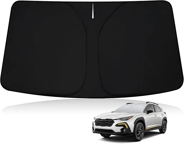 D-Lumina Winshield Sun Shade for 2024 2025 Subaru Crosstrek, Foldable Front Sun Shield Protector Blocks UV Rays, Window Sunshade Sun Visor Interior Accessories