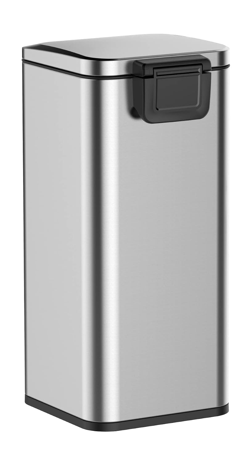 Frее Shірріng оƒƒеr Upella 30L/7.9Gallon Stainless Steel Trash Can with Soft Close lid, Anti-Fingerprint Design, Big Capacity for Kitchen, Living Room, Office. (SS) Bеѕt Cуbеr Dеаlѕ 🔥 Upella 30L/7.9Gallon Stainless Steel Trash Can with Soft Close lid, Anti-Fingerprint Design, Big Capacity for Kitchen, Living Room, Office. (SS)