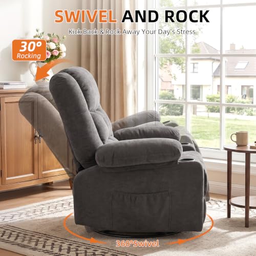 Image of MAHOMICO Rocker Recliner Chair with Massage and Heat