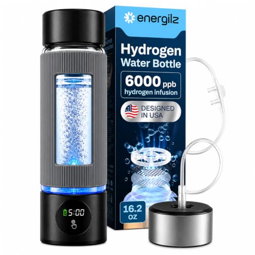 Energilz Hydrogen Water Generator Bottle (Black)