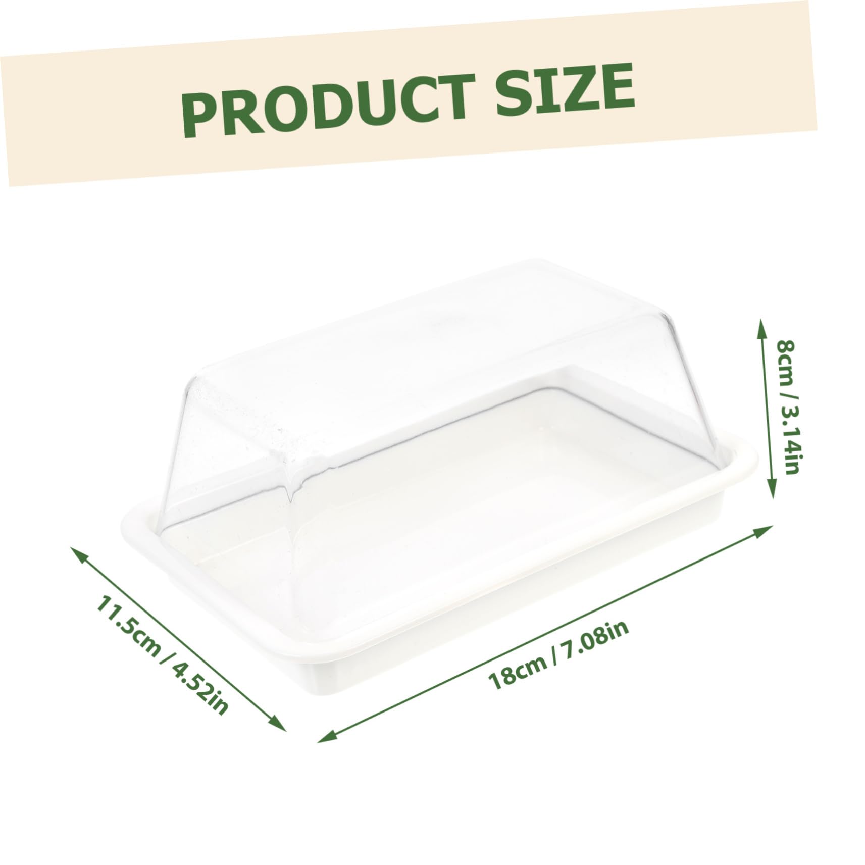 Cabilock Butter Storage Box Butter Holder with Airtight Seal for Home Use for Storing Butter and Desserts Convenient Keeps Food Fresh and From