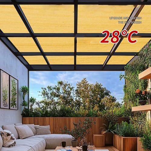 Filet d'ombrage 90% protégeant vos fleurs de la chaleur sur la terrasse - 3