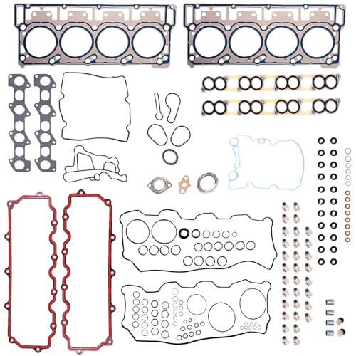 Full Head Gasket Set（18mm） MLS Engine Cylinder Compatible with Ford 6.0L Powerstroke Diesel Turbo fits for F250/F350/F450/F550/Super Duty E350/E450 Club Wagon Excursion 2003-2010