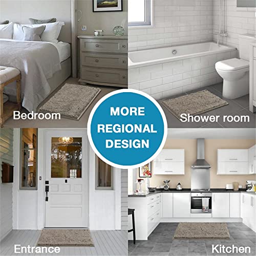 Badvorleger Badematte rutschfest Waschbar Badezimmerteppich Flauschig Badteppich Wasserabsorbierenden Duschvorleger… – Bild 8