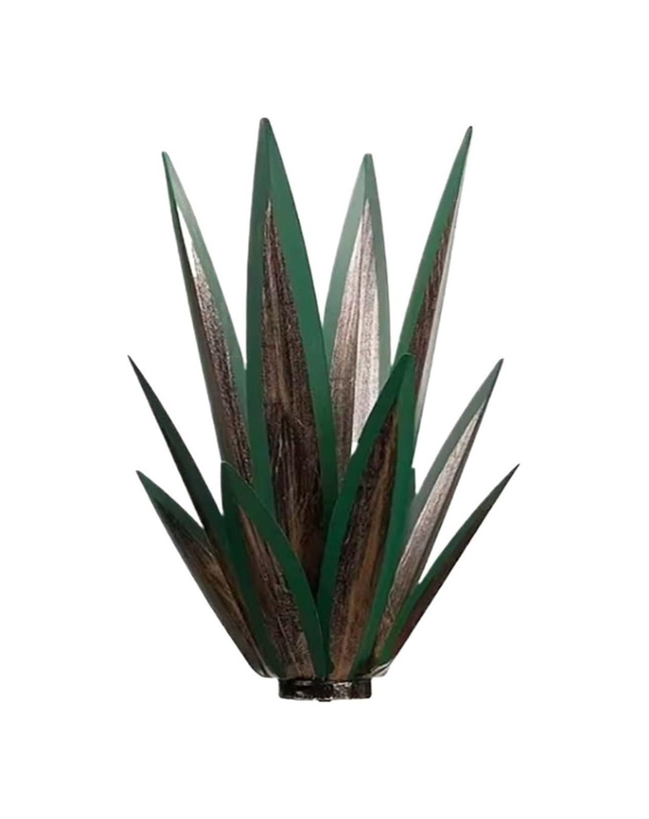 Sculpture tequila en métal et agave d'art peint à la main