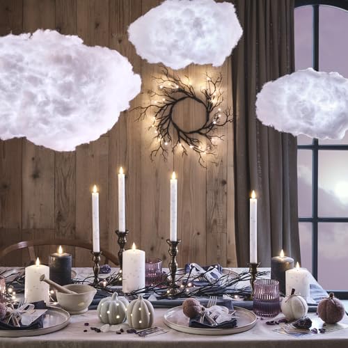 Guirlande noire d'Halloween 1,5m 40 LED blanc chaud extérieur - 6