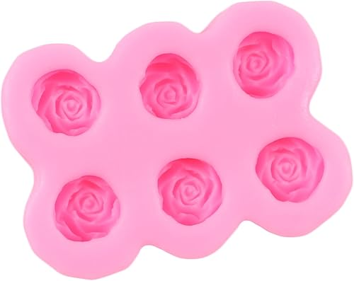 Miniatura 5 de Molde de silicona de 6 cavidades para decoración de pasteles, decoración de cupcakes, jabón de chocolate, polímero, pasta de goma de arcilla