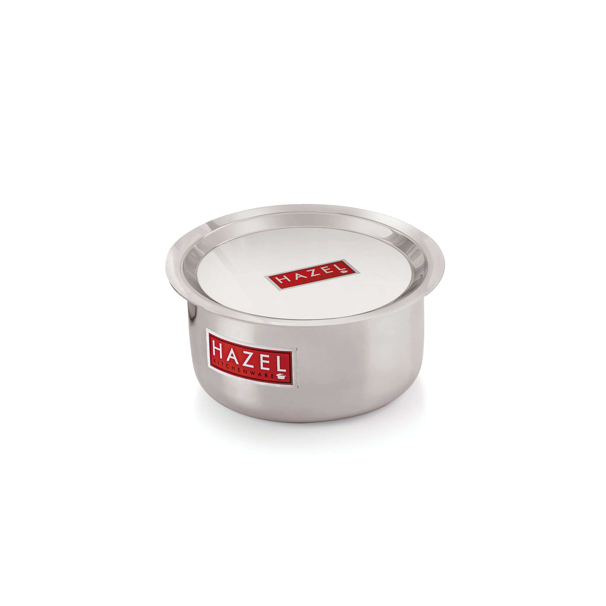 HAZEL Induction Tope with Lid | Aluminium Cookware with Lid | Induction Base Aluminium Bhagona | Combo of Tope with Lid, 3500 ml, Silver (B0BC8S3YN6) Amazon Price History, Amazon Price Tracker