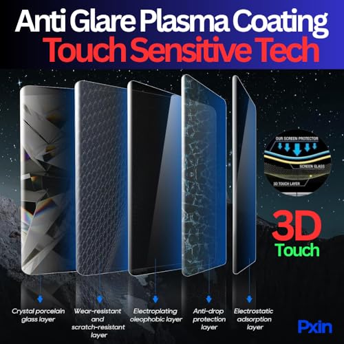Image of Pxin Anti-Glare & Anti Reflection Screen Guard compatible with Mercedes-Benz GLC (2025) Car Infotainment| Plasma Layer| Scratch Resistant | 4K HD Clarity | No Fingerprint