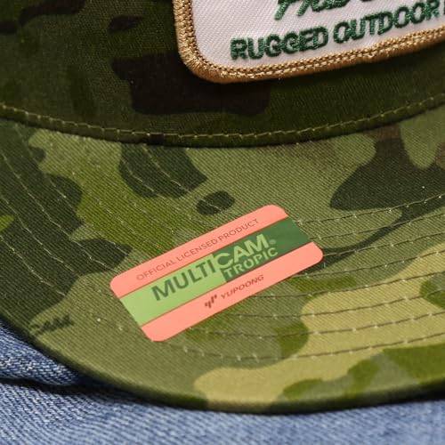 Image of WHISKEY BENT HAT CO. Green Head Adjustable Snapback Outdoor Lifestyle Duck Hat