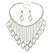 Produktbild Unbekannt Divine Extravagance Swarovski-Kristall, Bib-Halskette und Ohrhänger-Set (Silberton)
