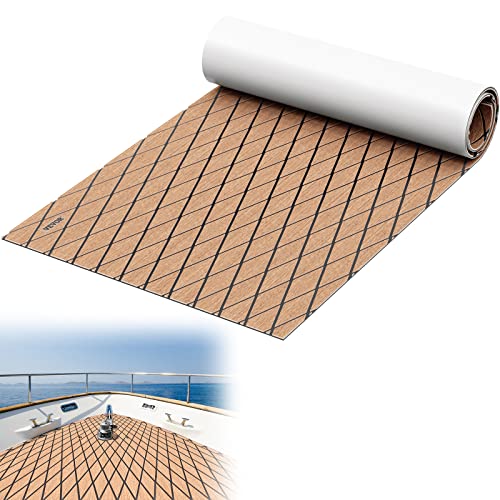 Happybuy EVA Foam Faux Teak Boat Decking Sheet 74.8x27.6 Inch