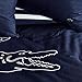 Lacoste Big Croc Comforter Set – 100% Cotton Percale, Reversible Duvet & Pillow Shams, Soft Breathable, Iconic Croc Logo, Navy, Full/Queen