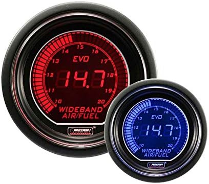 Wideband Digital Air Fuel Ratio Kit Blue/Red EVO Series 52mm (2 1/16")
