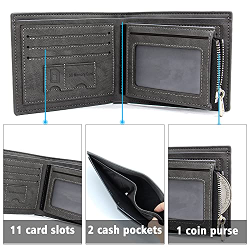 Personalized Wallet Engraved Customized Wallets with Picture Name and Text Birthday for Men Husband Boyfriend Dad4