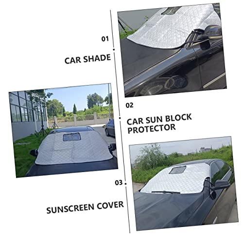 Parasol trasero para coche y protector solar anticongelante universal de doble capa 3