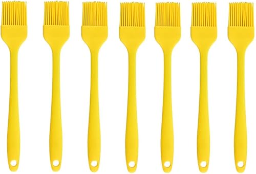 Miniatura 1 de Cepillo de silicona, cepillos para cocer barbacoapastelería, parrilla de silicona para cocinar, barbacoa, hornear, aceite, miel, salsa (7 unidades,