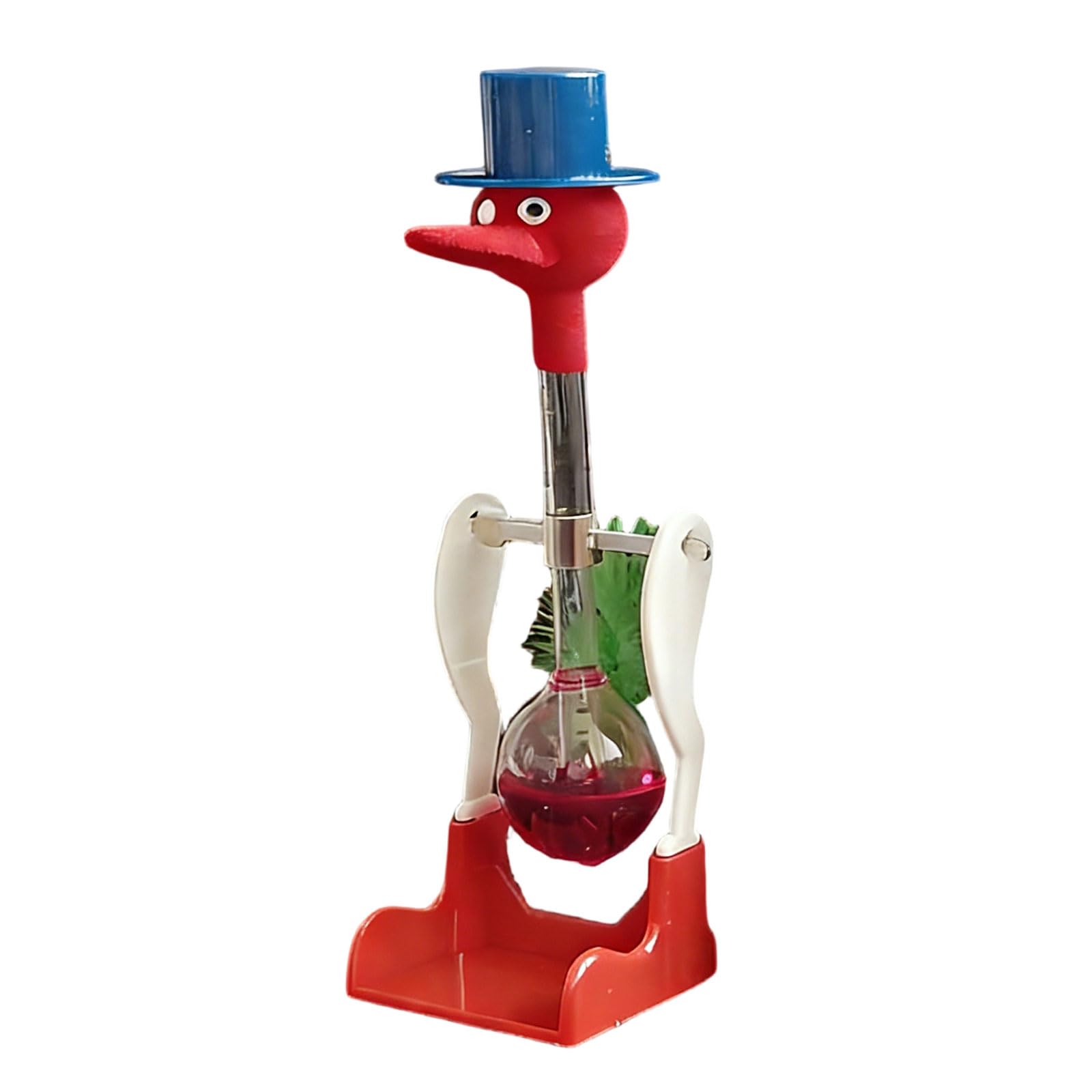 Pitadue Happy Bobbing Bird Liquid Drinking Toy Creative None-Stop Liquid Drinking Glass Lucky Bird Ducks Bobbing Magics Prank Toy Magics Prank Toy