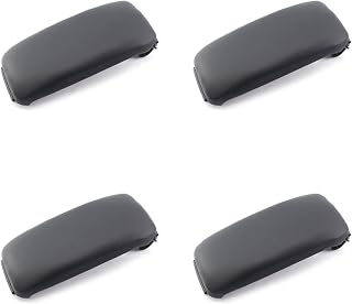 TsoLay 4 reposabrazos para consola central de coche, de piel sintética, color negro 8P0864245P para A3 8P 2003-2012