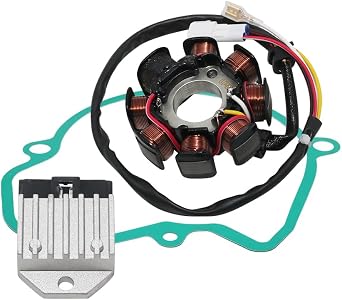 Stator Coil Rectifier Stator Gasket for KTM 250 400 450 520 525 540 Stator Coil Rectifier Stator Gasket Stator Coil OEM 59039104000 59039104200 Rectifier OEM 50311034000 Stator Gasket OEM 59030040000
