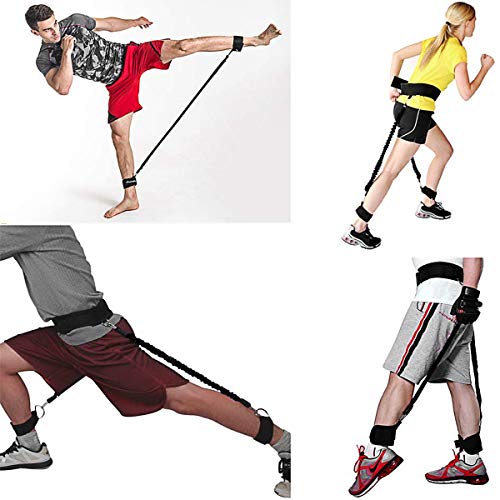 Speed And Agility Shadow Leg Resistance Bands Set Power Punch Pro With Handles /Ankle Waist Straps /Belt, Mma Boxing Resistance Bands Full Body Fitness Workout Bands For Man Women Arms Butt Traning #TOP5
