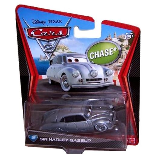 Disney Pixar CARS 2 film 1:55 gjuten bil Sir Harley Gassup # 50 * Chase*
