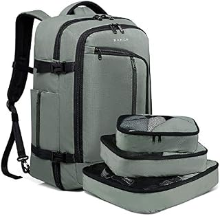 BANGE Travel Overnight Backpack,40-Liter FAA Flight Approved Weekender Bag Carry on Backpack GREEN