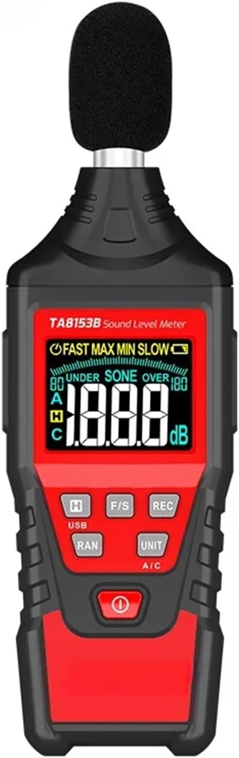 Noise Meter Sound Decibel TA8153A Noise Tester Home High-Precision Professional Sound Level Meter(TA8153B)