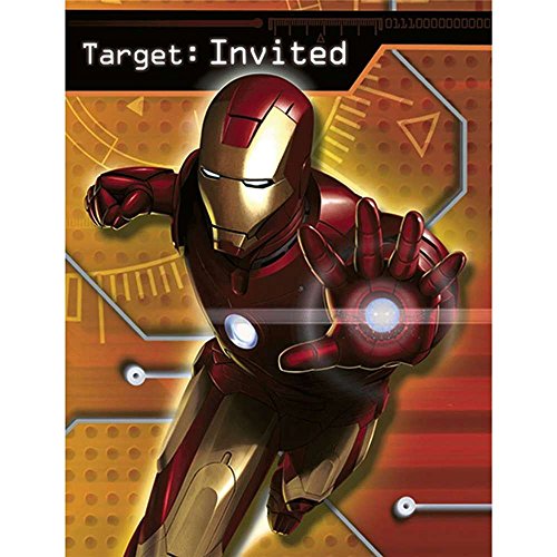 Iron Man Invitations w/ Envelopes (8ct)