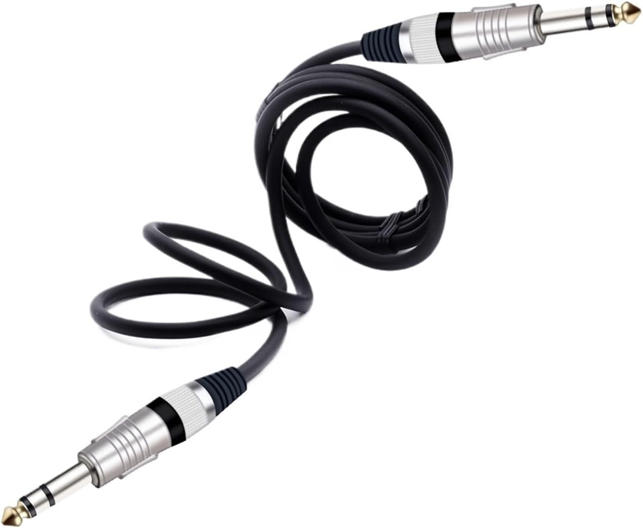 6.35mm to Jack Audio Extension Cable Male to(Yellow,10m)