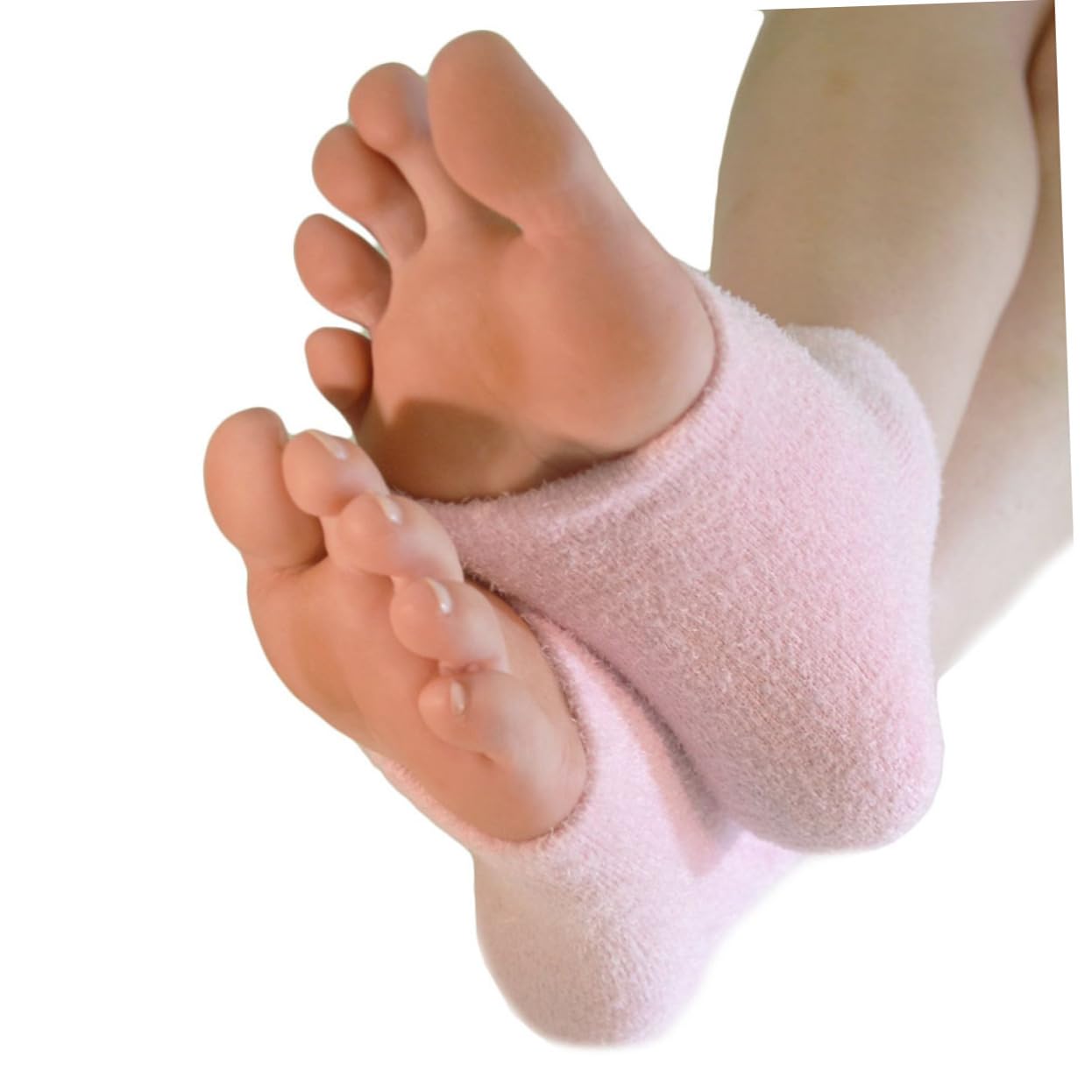 NOLITOY 3pcs Vented Heel Sleeves Moisturizing Socks for Women Toe Recovery Quality Gel Socks