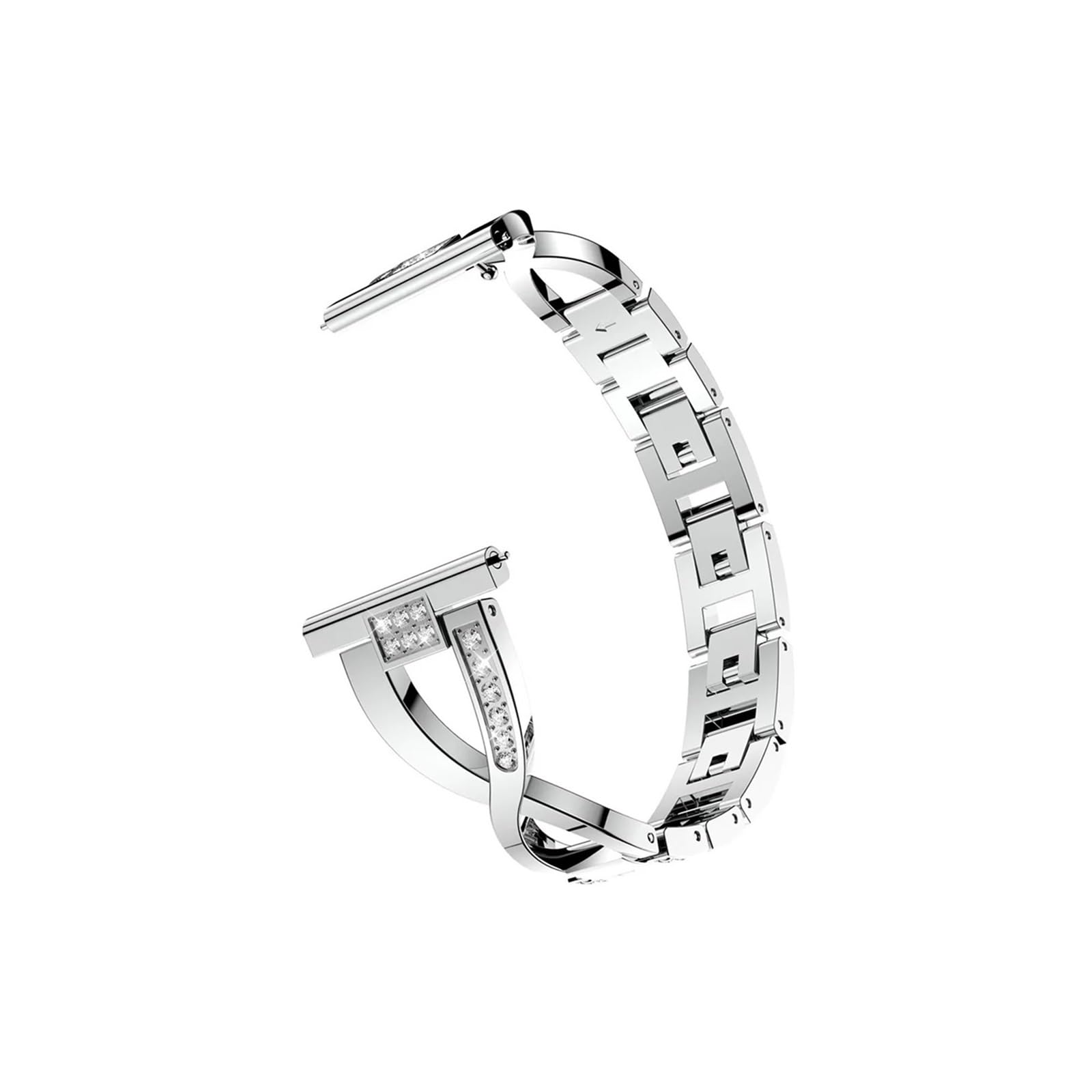 Bracelet en métal pour femme 18 mm, 20 mm, 22 mm pour montre Garmin Vivoactive 4 4S/Venu 3 3S/2 2S/Plus/SQ Accessoires de ceinture diamant