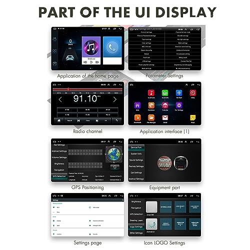 Rádio estéreo automotivo de 9 polegadas para Android, tela sensível ao toque de navegação GPS CarPla