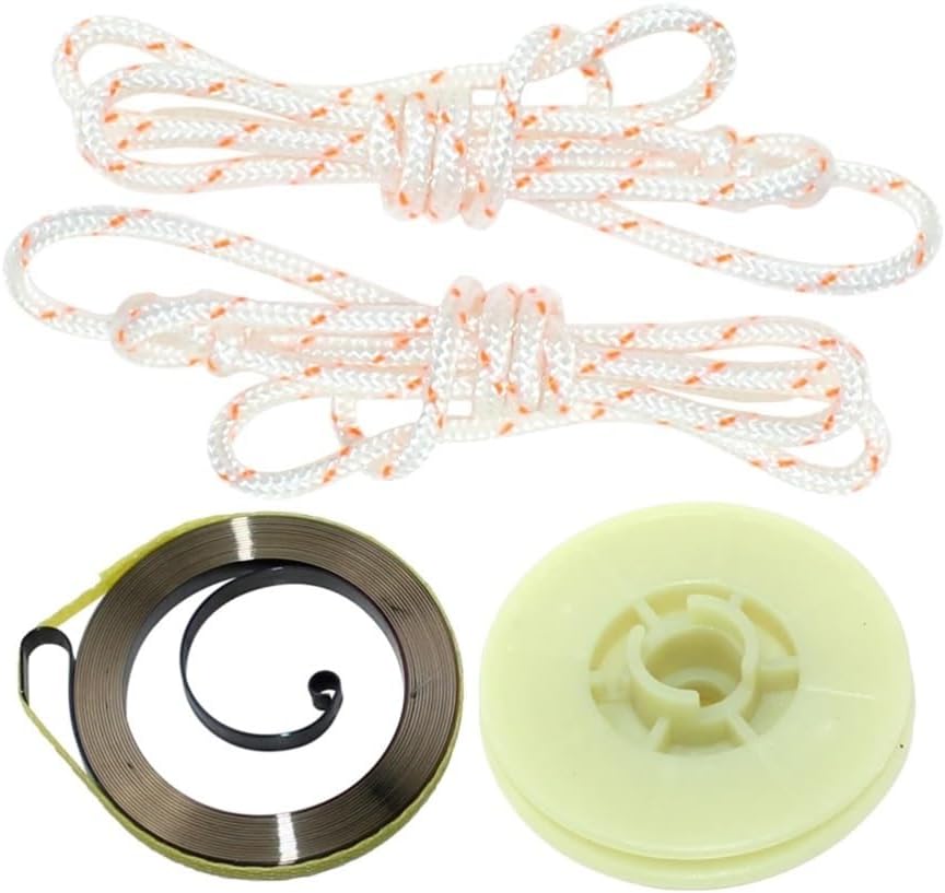 TMLbhSEZ Recoil Starter Pulley & Rewind Spring Rope Kit Fit for 120,125,CS35 340S 584791801,584791501