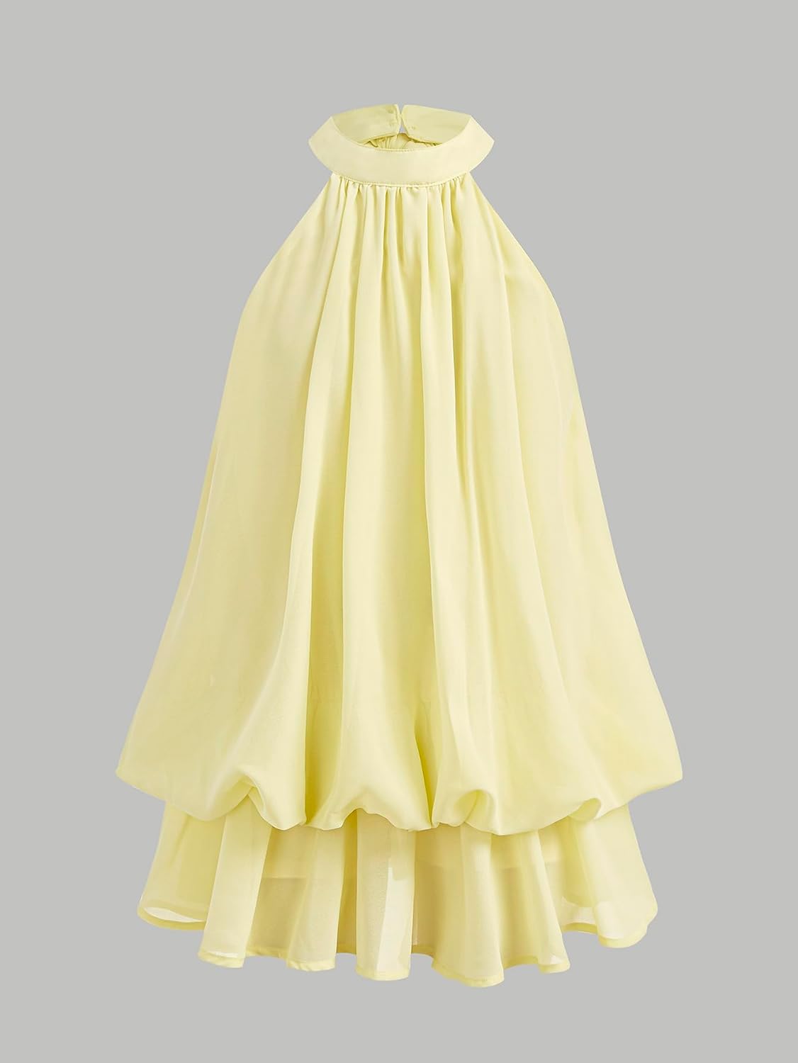 Verdusa Girls Summer Dresses Chiffon Flowy Sleeveless Halter Dress Birthday Outfits