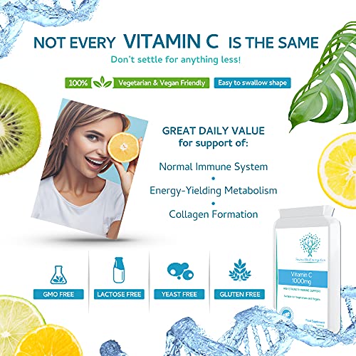 Vitamin C 1000mg 120 Tablets – High Strength Immune Support contributes to The Reduction of Tiredness and Fatigue and to Normal Energy yielding Metabolism. – Exclusively Manufactured in The UK - Image 4