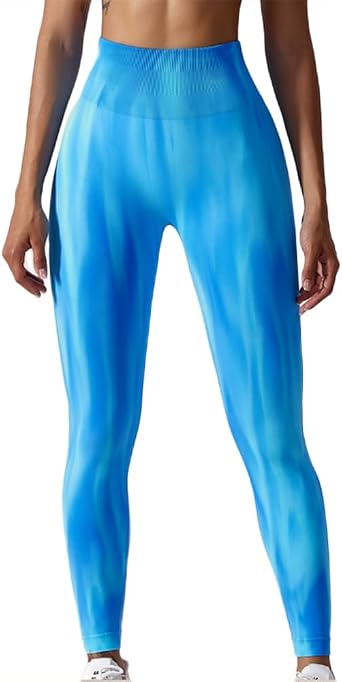 Women High Waisted Butt Lift Scrunch Bums Anti Cellulite Push Up Leggings Seamless Gym