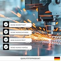 FILIGRAVO 2 unterschiedlich personalisierte Klingelschilder (2 Stück) - Türschild und Briefkastenschild - Wetterfest mit Gravur - Acrylschild MADE IN GERMANY – Ansicht 2
