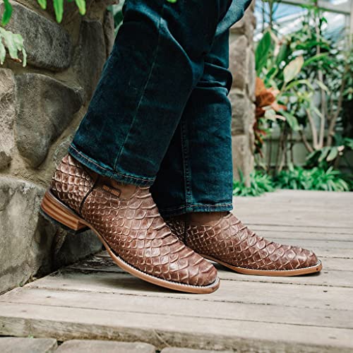 Soto Boots Mens Snakebike Python Print Boots H50032 (Tan,9) #TOP7