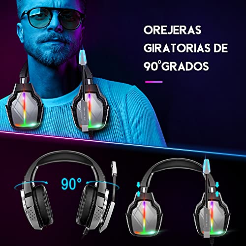 Camdive Gaming Headset For Ps4 Ps5 Pc Xbox One, 3D Stereo Sound Ps5 Headset, Noise-Cancelling Over Ear Gaming Headphones With Mic For Switch Laptop Mobile #TOP4