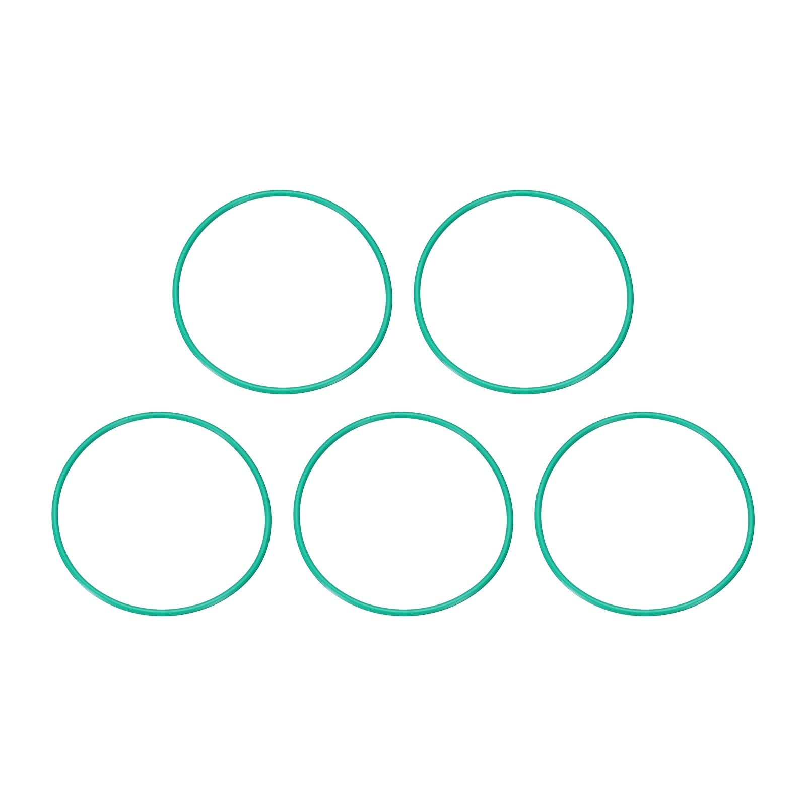 sourcing map 5 Pcs Fluorine Rubber O-Rings 82mm OD 77.2mm ID 2.4mm Width Round Sealing O Ring Seal Gasket for Industrial Engines Plumbing Faucet Hose Automotive — image 1