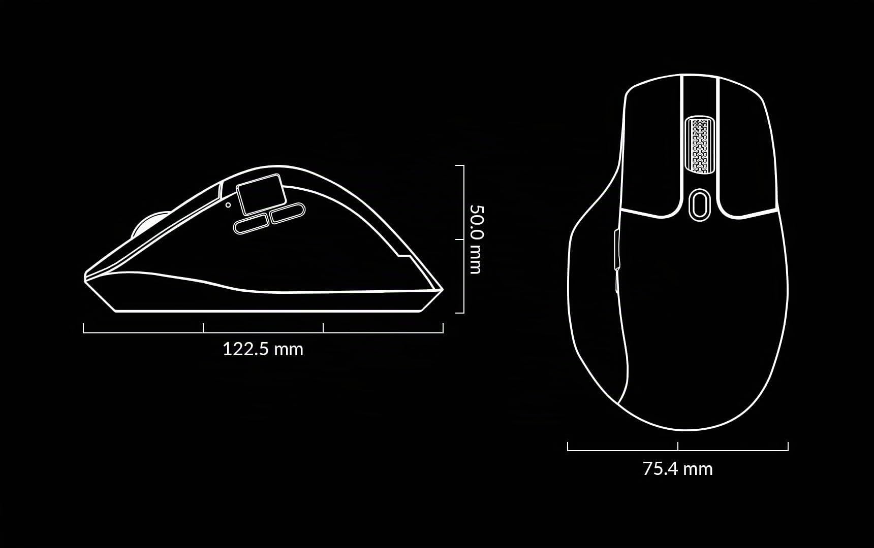 Keychron M6-A3 Mouse Wireless Ergonomico con Scroll Magnetico Infinito, 4K Polling, Bluetooth/2.4G/USB, Sensore PixArt, 9 Tasti Programmabili, Ideale per Lavoro e Gaming - Bianco
